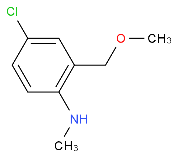 4-Chloro-2-(methoxymethyl)-N-methylaniline 96%_分子结构_CAS_)