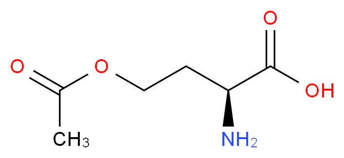 (2S)-4-(acetyloxy)-2-aminobutanoic acid_分子结构_CAS_1499-55-4