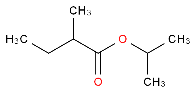 2-甲基丁酸异丙酯_分子结构_CAS_66576-71-4)