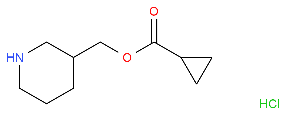 3-Piperidinylmethyl cyclopropanecarboxylate hydrochloride_分子结构_CAS_)