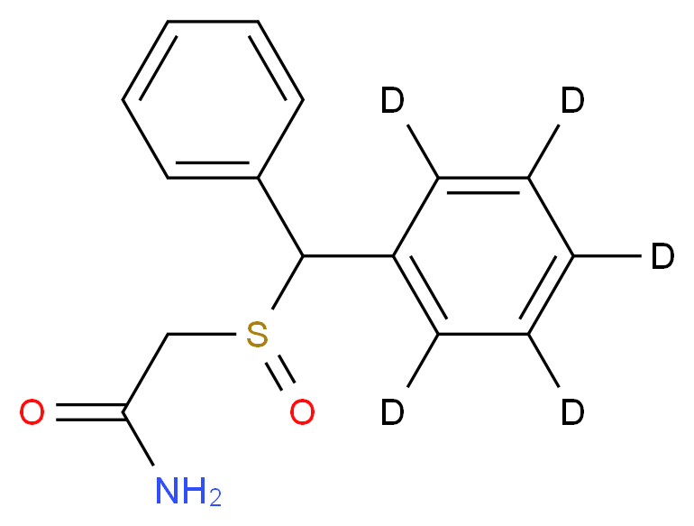 2-(<sup>2</sup>H<sub>5</sub>)phenyl(phenyl)methanesulfinylacetamide_分子结构_CAS_1133712-38-5