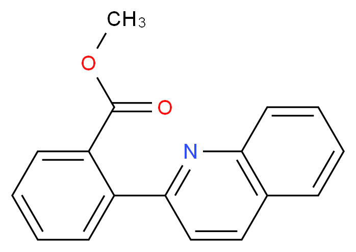 methyl 2-quinolin-2-ylbenzoate_分子结构_CAS_)