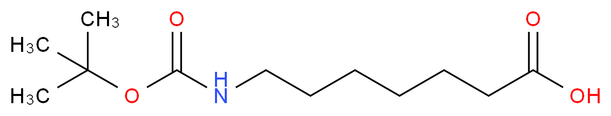 Boc-7-aminoheptanoic acid_分子结构_CAS_60142-89-4)