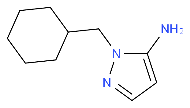 1-(Cyclohexylmethyl)-1H-pyrazol-5-amine_分子结构_CAS_3524-26-3)