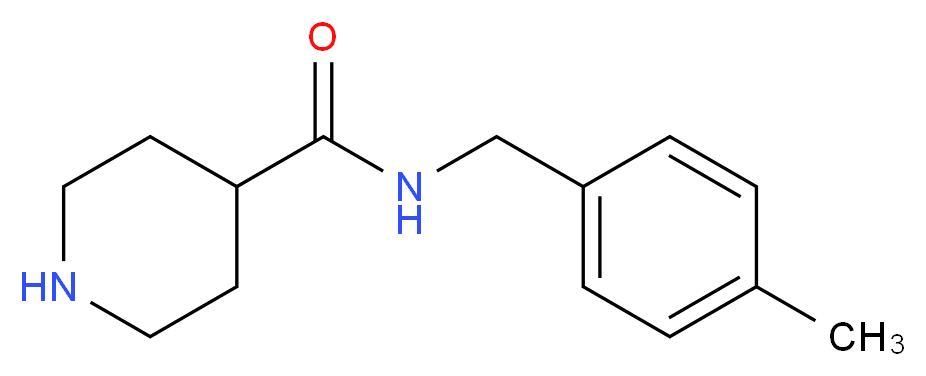 N-(4-methylbenzyl)piperidine-4-carboxamide_分子结构_CAS_884497-60-3)