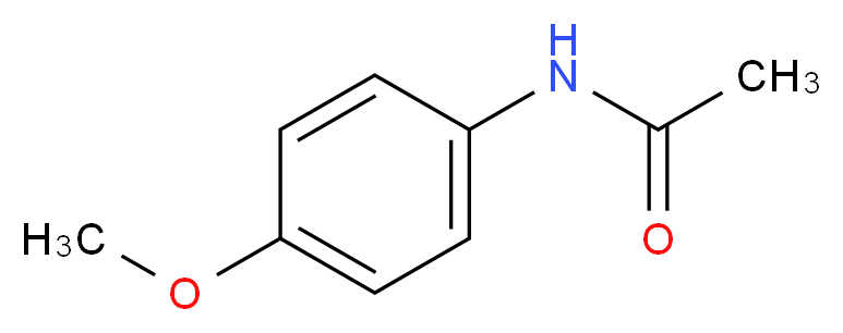 4-甲氧基-N-乙酰苯胺_分子结构_CAS_51-66-1)
