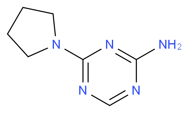 4-(1-pyrrolidinyl)-1,3,5-triazin-2-amine_分子结构_CAS_940980-96-1)