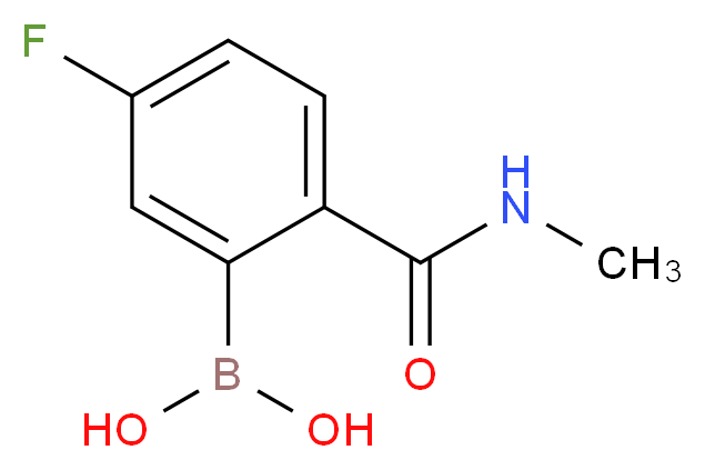 5-Fluoro-2-(methylcarbamoyl)benzeneboronic acid_分子结构_CAS_957062-96-3)