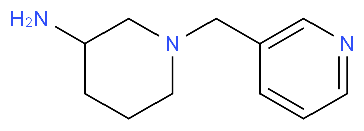 1-(pyridin-3-ylmethyl)piperidin-3-amine_分子结构_CAS_1158689-23-6