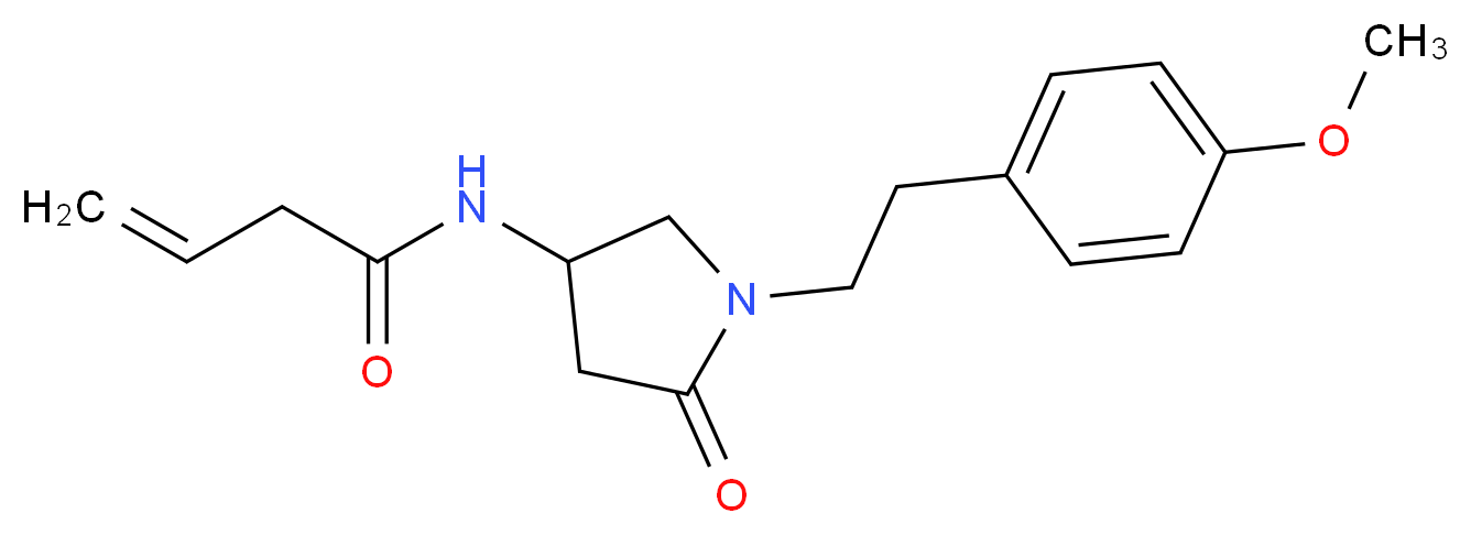N-{1-[2-(4-methoxyphenyl)ethyl]-5-oxo-3-pyrrolidinyl}-3-butenamide_分子结构_CAS_)