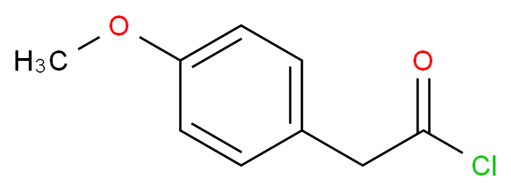 2-(4-methoxyphenyl)acetyl chloride_分子结构_CAS_4693-91-8