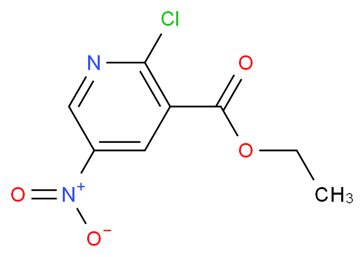 ethyl 2-chloro-5-nitropyridine-3-carboxylate_分子结构_CAS_151322-83-7