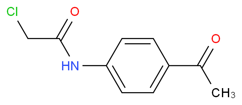 N-(4-acetylphenyl)-2-chloroacetamide_分子结构_CAS_38283-38-4