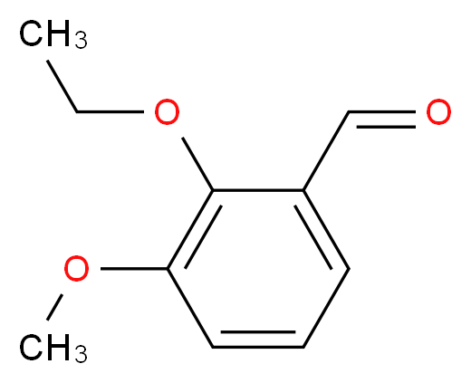 2-ethoxy-3-methoxybenzaldehyde_分子结构_CAS_66799-97-1