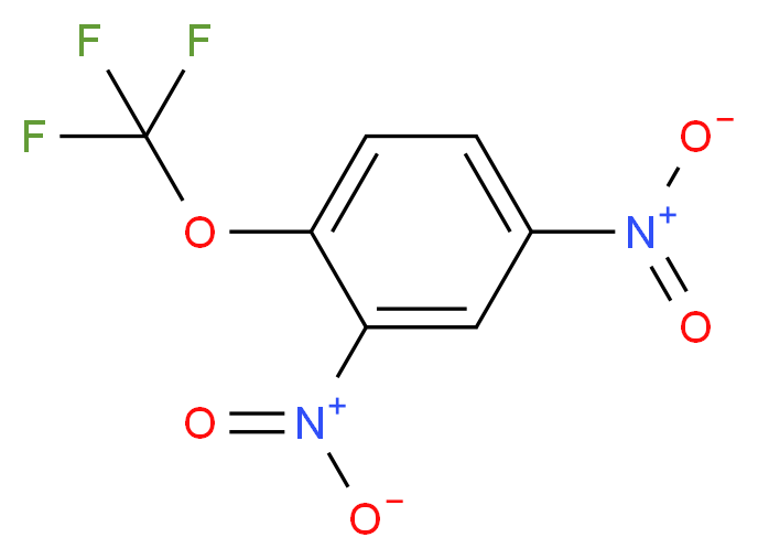 2,4-dinitro-1-(trifluoromethoxy)benzene_分子结构_CAS_655-07-2