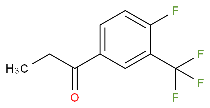 4'-氟-3'-三氟甲基苯丙酮_分子结构_CAS_239107-27-8)