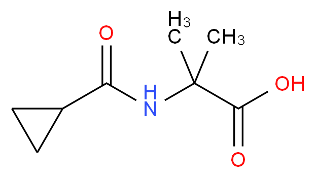 N-(Cyclopropylcarbonyl)-2-methylalanine_分子结构_CAS_)