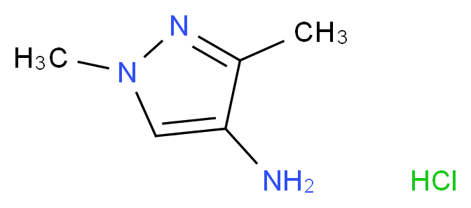 1,3-dimethyl-1H-pyrazol-4-amine hydrochloride_分子结构_CAS_1147222-02-3