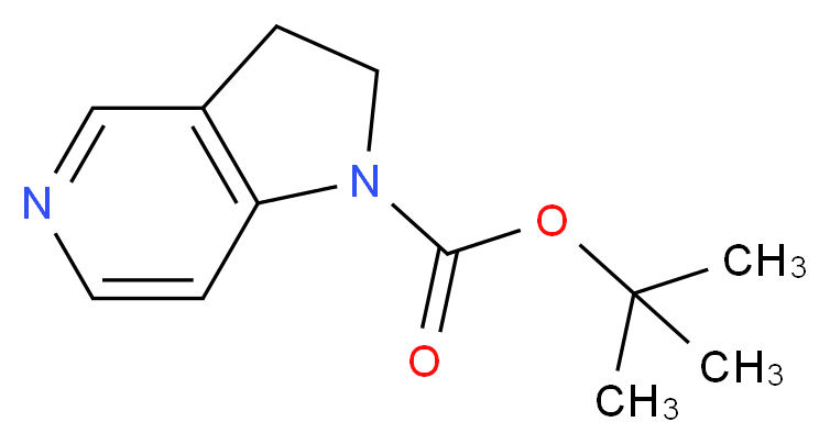 tert-Butyl 2,3-dihydro-1H-pyrrolo[3,2-c]pyridine-1-carboxylate_分子结构_CAS_219834-81-8)