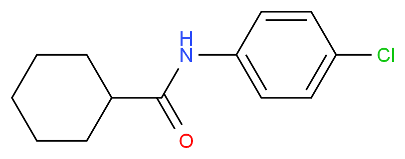 N-(4-chlorophenyl)cyclohexanecarboxamide_分子结构_CAS_142810-49-9