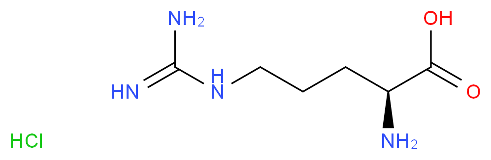 (2S)-2-amino-5-carbamimidamidopentanoic acid hydrochloride_分子结构_CAS_1119-34-2