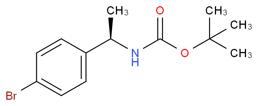 (R)-[1-(4-Bromo-phenyl)-ethyl]-carbamic acid tert-butyl ester_分子结构_CAS_578729-21-2)