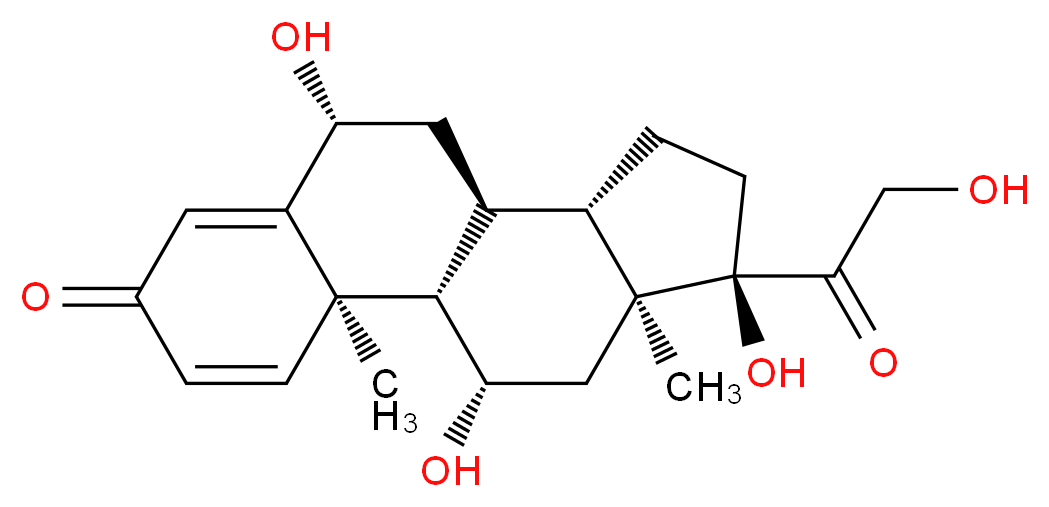 6β-Hydroxy Prednisolone_分子结构_CAS_16355-29-6)