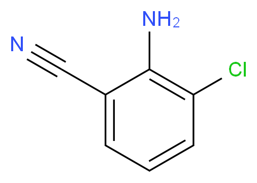 2-amino-3-chlorobenzonitrile_分子结构_CAS_53312-77-9