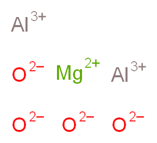 dialuminium(3+) ion magnesium(2+) ion tetraoxidandiide_分子结构_CAS_12068-51-8