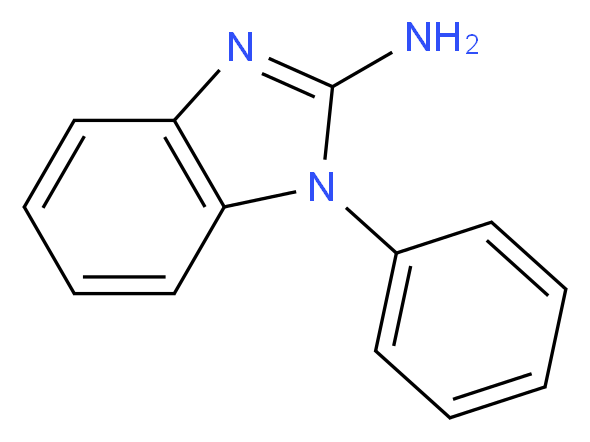 1-phenyl-1H-1,3-benzodiazol-2-amine_分子结构_CAS_43023-11-6)