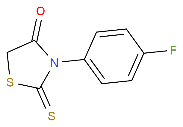 3-(4-fluorophenyl)-2-sulfanylidene-1,3-thiazolidin-4-one_分子结构_CAS_387-27-9