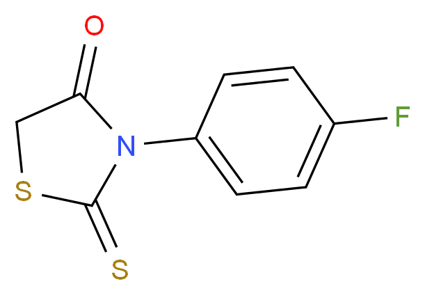 3-(4-Fluorophenyl)rhodanine_分子结构_CAS_387-27-9)