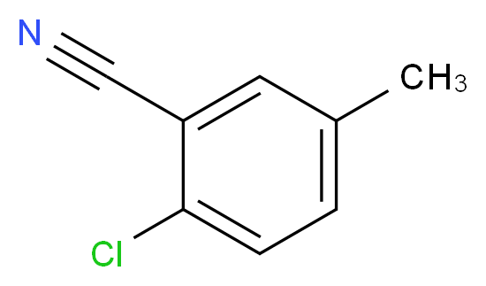 2-Chloro-5-methylbenzonitrile_分子结构_CAS_4387-32-0)