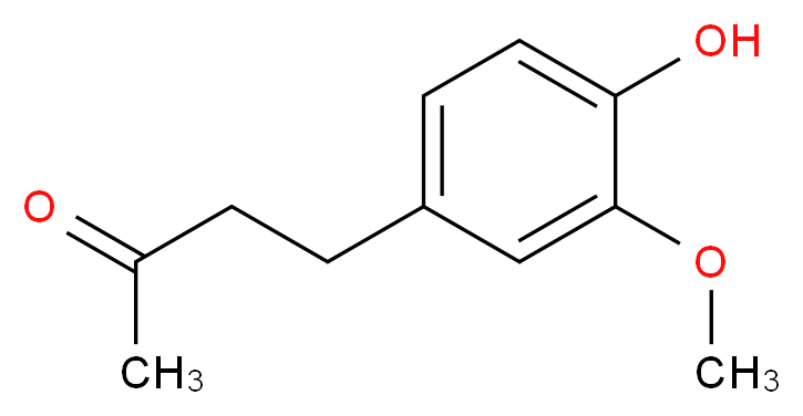 4-(4-hydroxy-3-methoxyphenyl)butan-2-one_分子结构_CAS_)