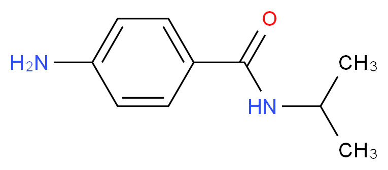 4-amino-N-(propan-2-yl)benzamide_分子结构_CAS_774-67-4