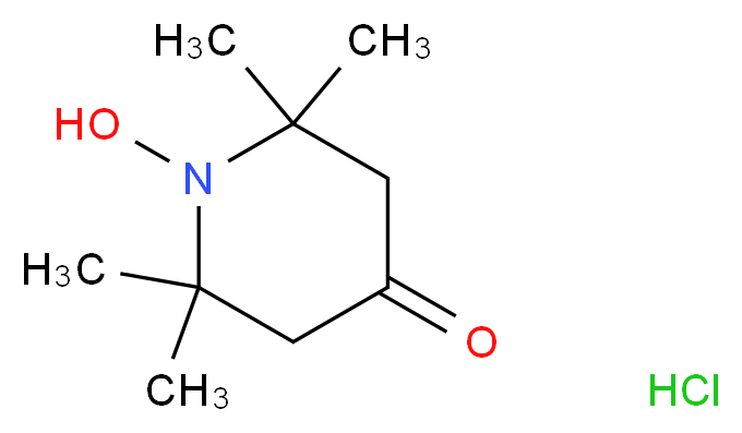 1-hydroxy-2,2,6,6-tetramethylpiperidin-4-one hydrochloride_分子结构_CAS_22963-71-9