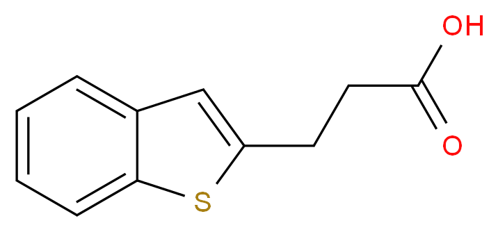3-(1-benzothiophen-2-yl)propanoic acid_分子结构_CAS_42768-60-5