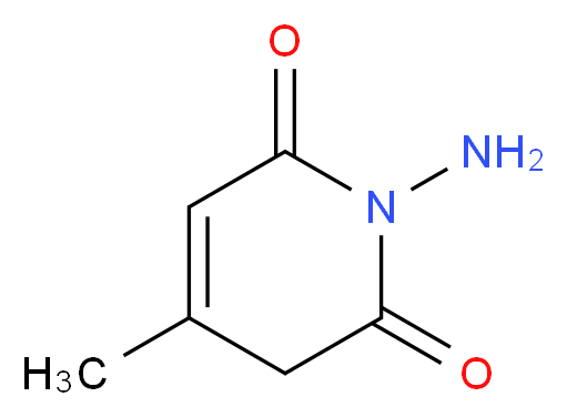 1-amino-4-methyl-1,2,3,6-tetrahydropyridine-2,6-dione_分子结构_CAS_327070-43-9