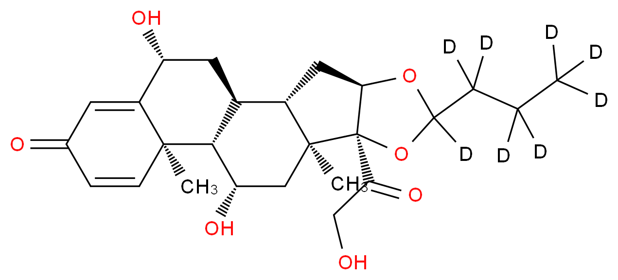 6β-Hydroxy Budesonide-d8_分子结构_CAS_)