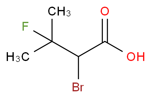 2-bromo-3-fluoro-3-methylbutanoic acid_分子结构_CAS_50884-94-1