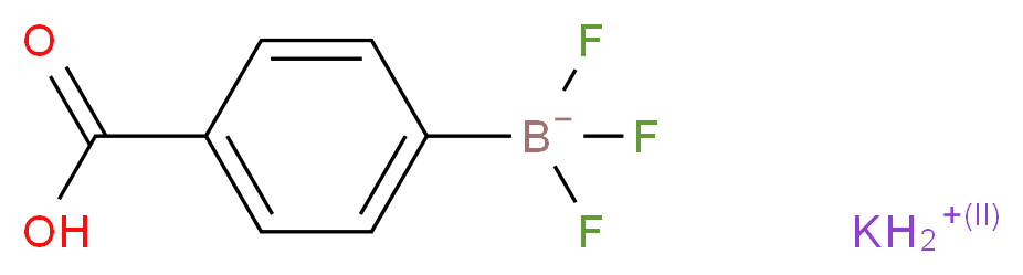 potassium (4-carboxyphenyl)trifluoroboranuide_分子结构_CAS_850623-38-0