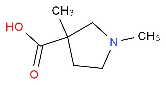 1,3-Dimethyl-pyrrolidine-3-carboxylic acid_分子结构_CAS_)