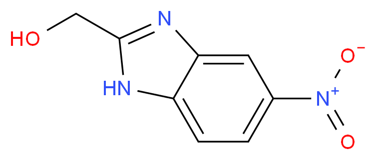 (5-Nitro-1H-benzimidazol-2-yl)methanol_分子结构_CAS_)