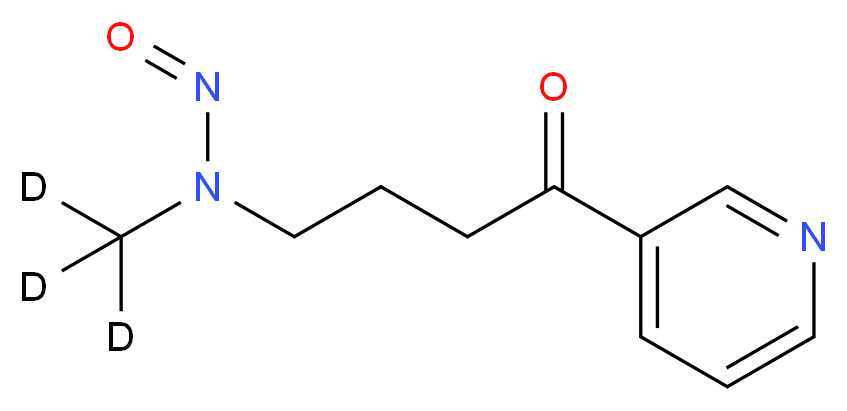 4-[(<sup>2</sup>H<sub>3</sub>)methyl(nitroso)amino]-1-(pyridin-3-yl)butan-1-one_分子结构_CAS_86270-92-0