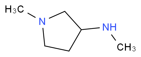 N,1-dimethylpyrrolidin-3-amine_分子结构_CAS_13005-11-3