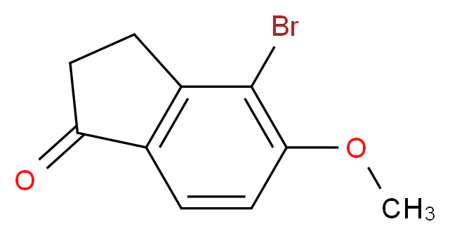 4-Bromo-5-methoxy-2,3-dihydro-1H-inden-1-one_分子结构_CAS_436803-36-0)