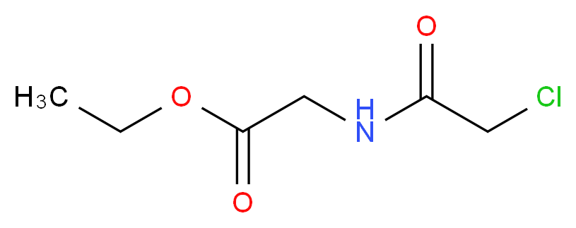 Ethyl [(chloroacetyl)amino]acetate_分子结构_CAS_41602-50-0)