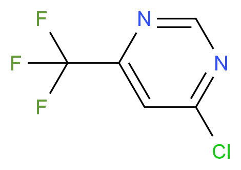 4-Chloro-6-trifluoromethyl-pyrimidine_分子结构_CAS_37552-81-1)