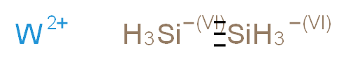 tungsten(2+) ion 1$l^{5},2$l^{5}-disil-1-yne-1,2-diuide_分子结构_CAS_12039-88-2