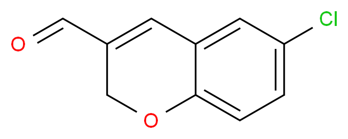 6-chloro-2H-chromene-3-carbaldehyde_分子结构_CAS_57544-34-0